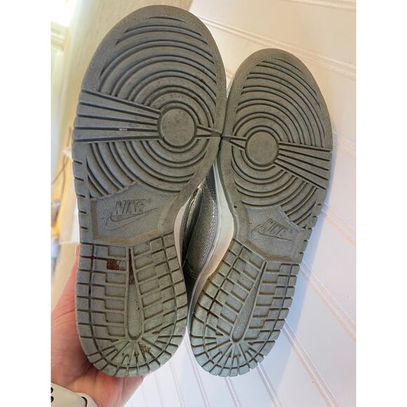 Nike Dunk High SB Metallic Silver White Sparkle Glitter 325203-001 Women's 7.5 - Picture 9 of 10